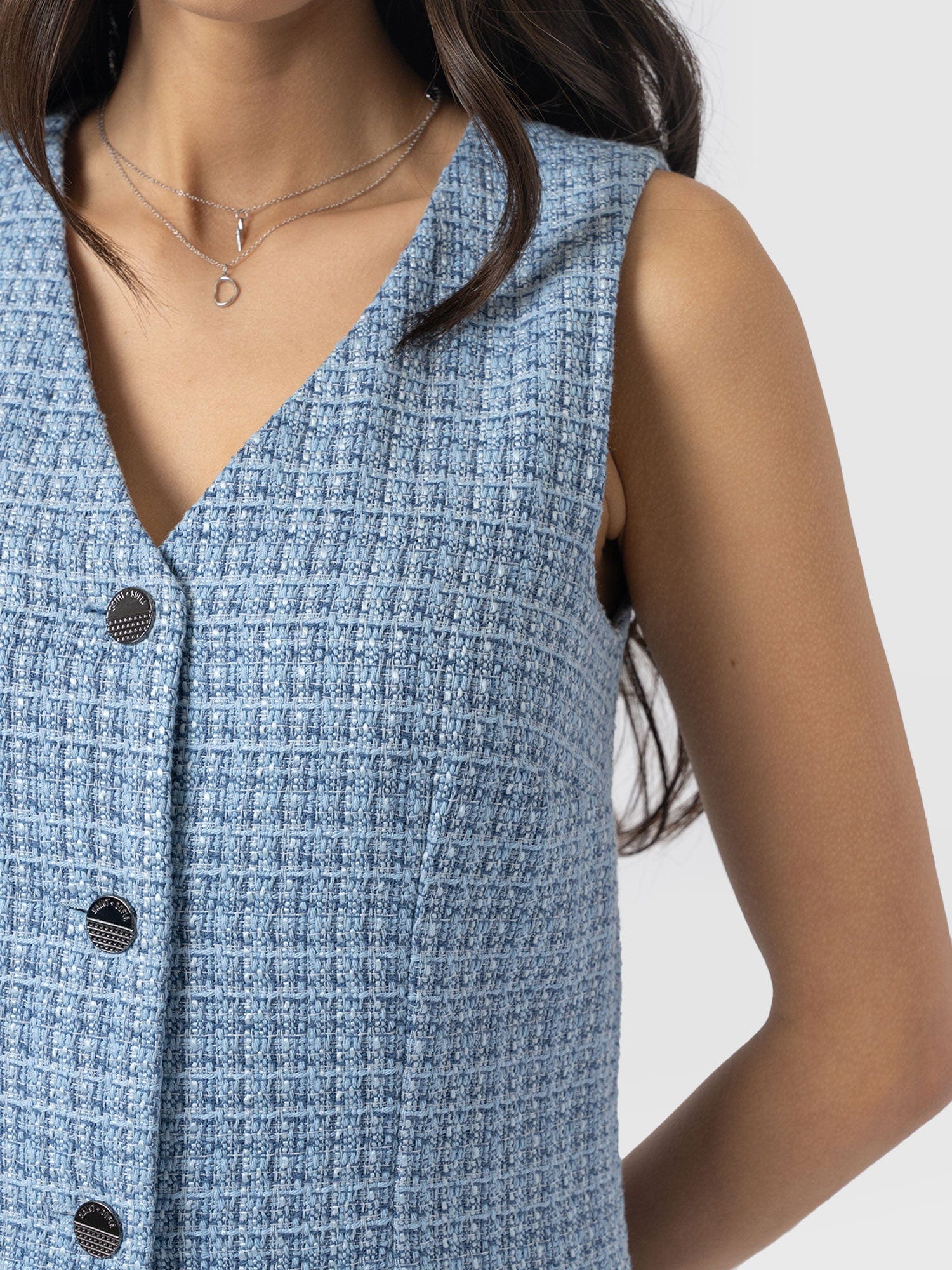 Luther Mini Dress Pale Blue - Women's Dresses | Saint + Sofia® EU